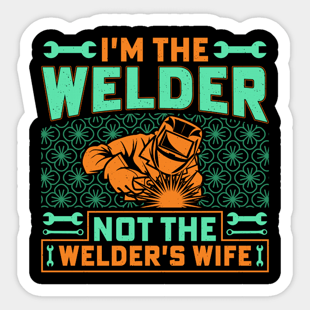 Welder Mom Funny Welding Girl For Women Sticker by Visual Vibes